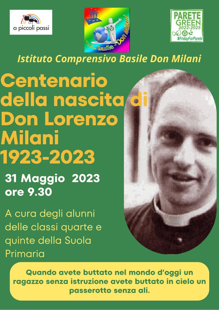 Centenario della nascita di Don Lorenzo Milani 1923-2023
