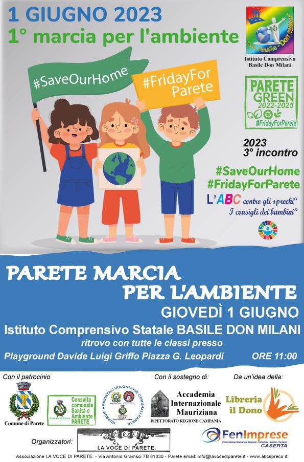 Parete – Marcia per l’ambiente – Giovedì 1 Giugno